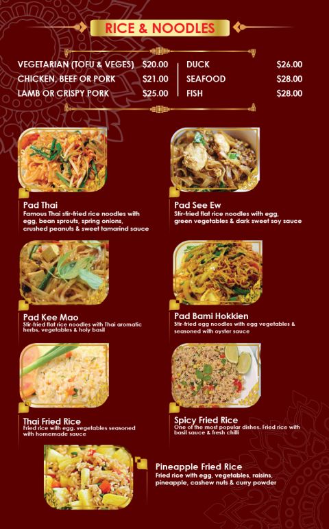 Menu | Khao Kang Thai Restaurant